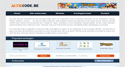 Desktop Screenshot of actiecode.be